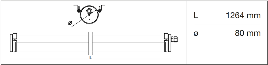 TANK ATEX ROCK LARGE LED 45W 1265MM IP66