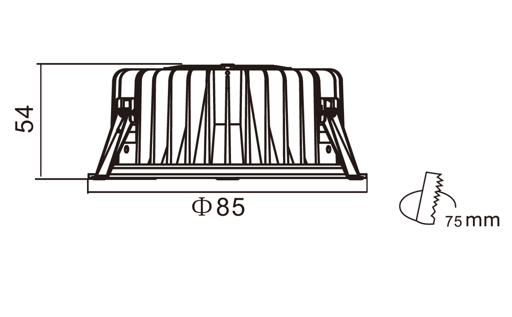 BD-MATH IP65 Ø 75MM