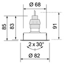 SWING 68 GU10 Ø 68MM