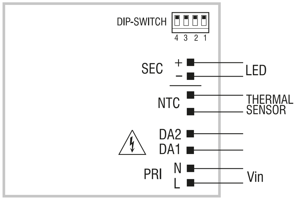 CONVERTISSEUR TCI-MULTI DC MINI JOLLY DALI 17W 250-700mA IP20