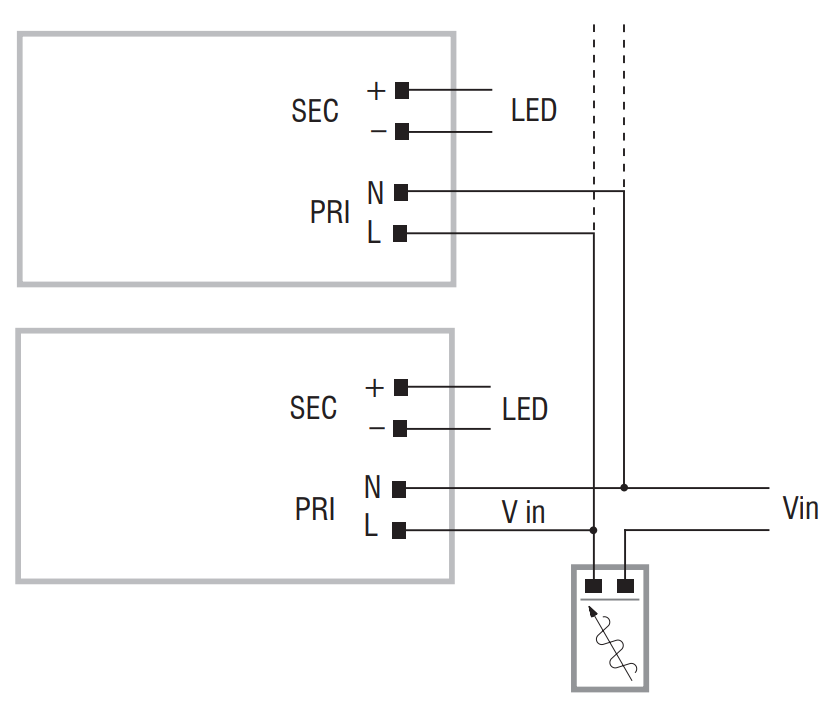 CONVERTISSEUR TCI MICRO MD R.C 10W 350MA IP20