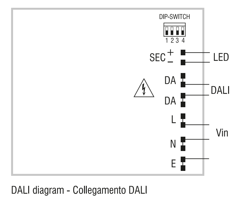 CONVERTISSEUR TCI PROFESSIONALE IN DALI 40W 350-1050mA IP20