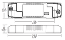 CONVERTISSEUR TCI PRO FLAT LC DALI 22W 250-500mA IP20