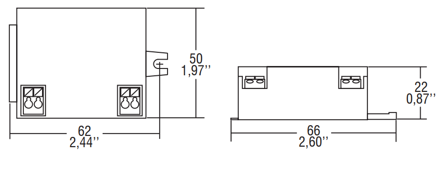 CONVERTISSEUR TCI BMU MD R.C 10W 500MA IP20