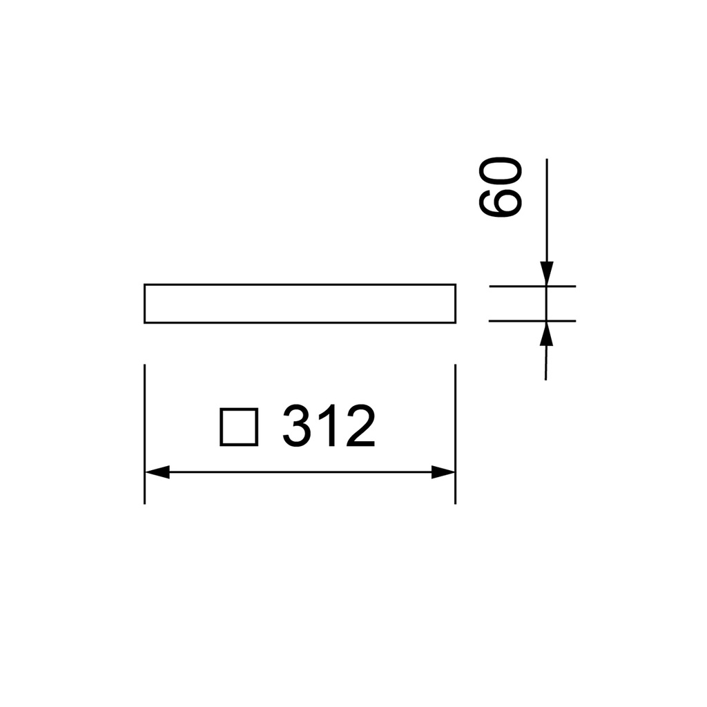 FLAT LED MODUL 300 CADRE DE MONTAGE