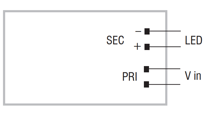 CONVERTISSEUR TCI IPR4 ON-OFF 10W 350MA IP68