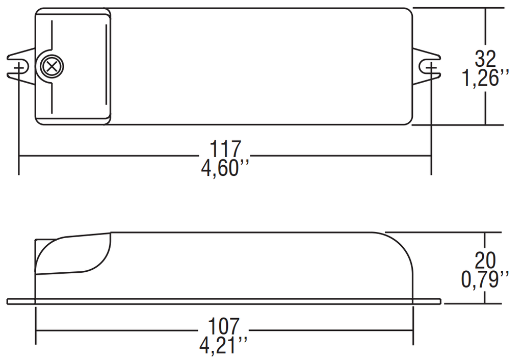 TRANSFORMATEUR TCI 2.5-50W 12Vac IP20