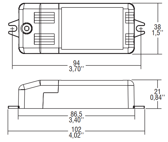 CONVERTISSEUR TCI MICRO MD R.C 7W 250MA IP20