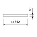 FLAT LED MODUL 600 CADRE DE MONTAGE