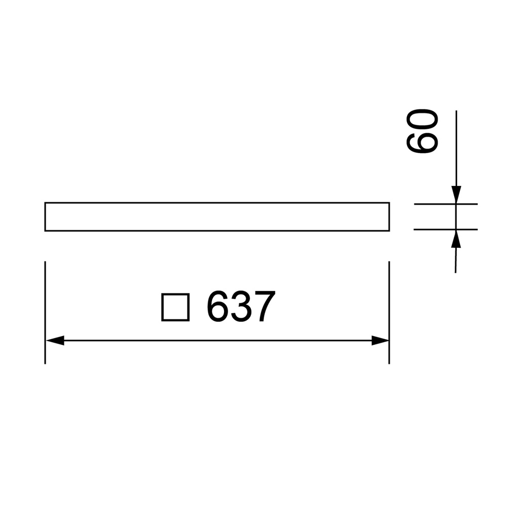 FLAT LED MODUL 625 CADRE DE MONTAGE