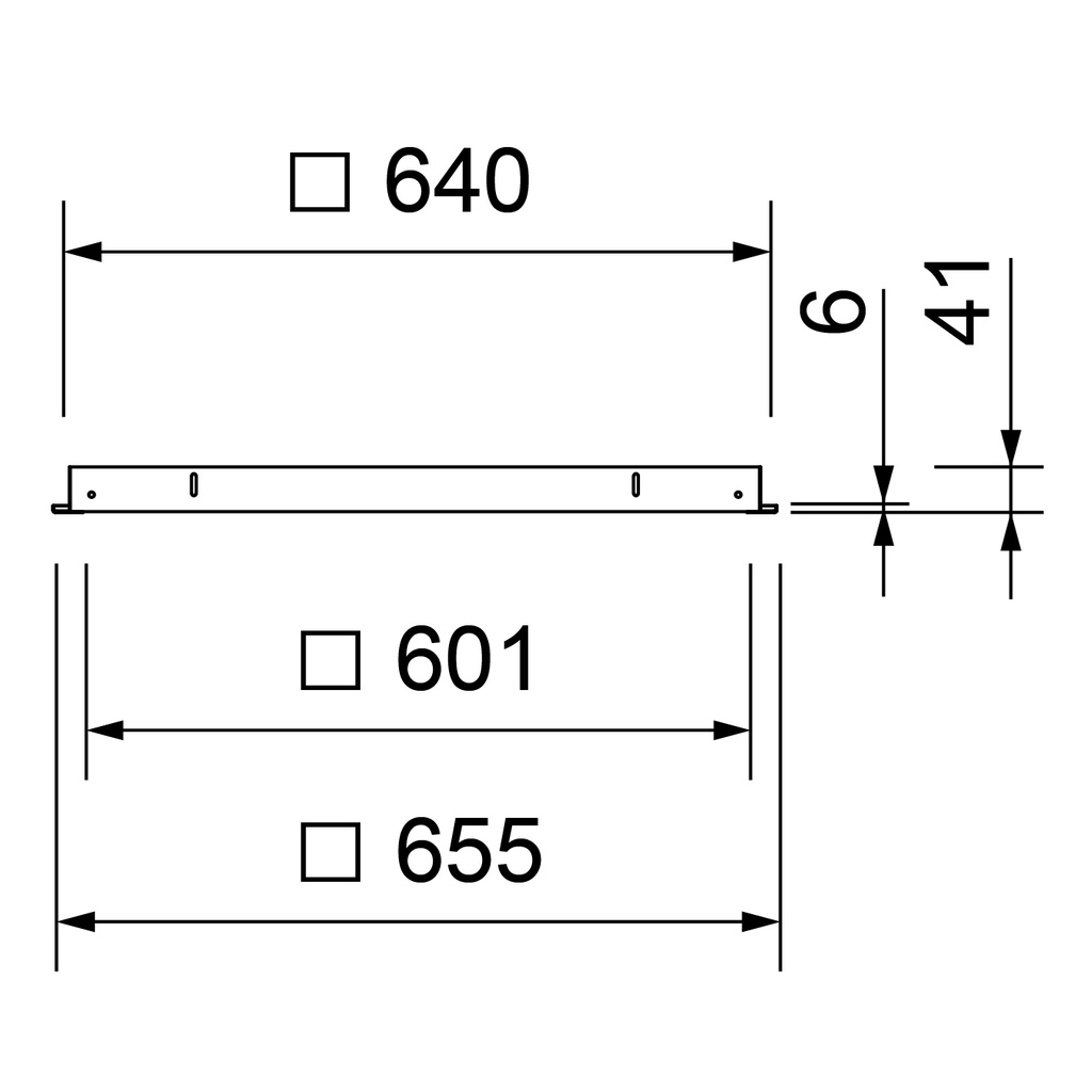 FLAT LED MODUL 625 CADRE ENCASTRE