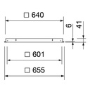 FLAT LED MODUL 625 CADRE ENCASTRE