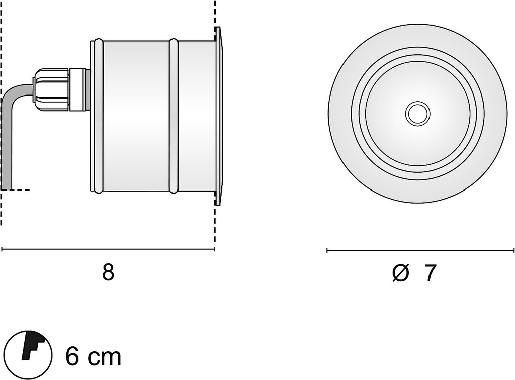 ZEPPELIN MAXI COB TONDO IP67 Ø 70MM