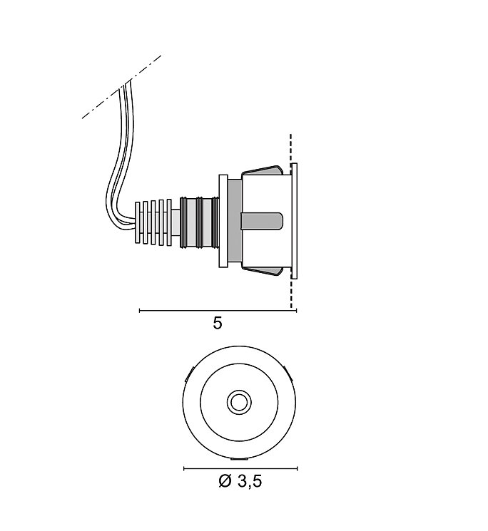 ZEPPELIN MAXI COB QUADRO IP67 Ø 35MM