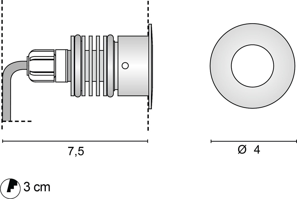 ZEPPELIN TONDO IP67 Ø 40MM