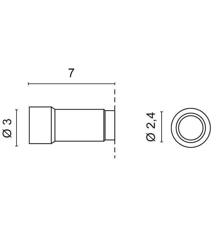 Boîtier arrière en plastique 