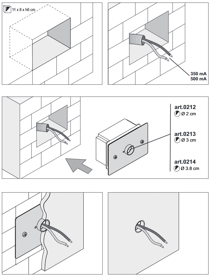 Kit : boîte + plâtre perforé Ø 30mm