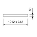FLAT LONG LED MODUL 1200 CADRE DE MONTAGE