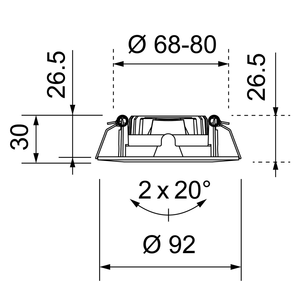 RIDL 600 FLAT Ø 68MM