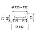 ECOLED IP44 Ø 125-132MM