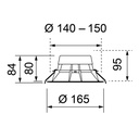 ECOLED IP44 Ø 140-150MM