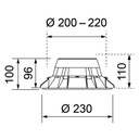 ECOLED IP44 Ø 200-220MM