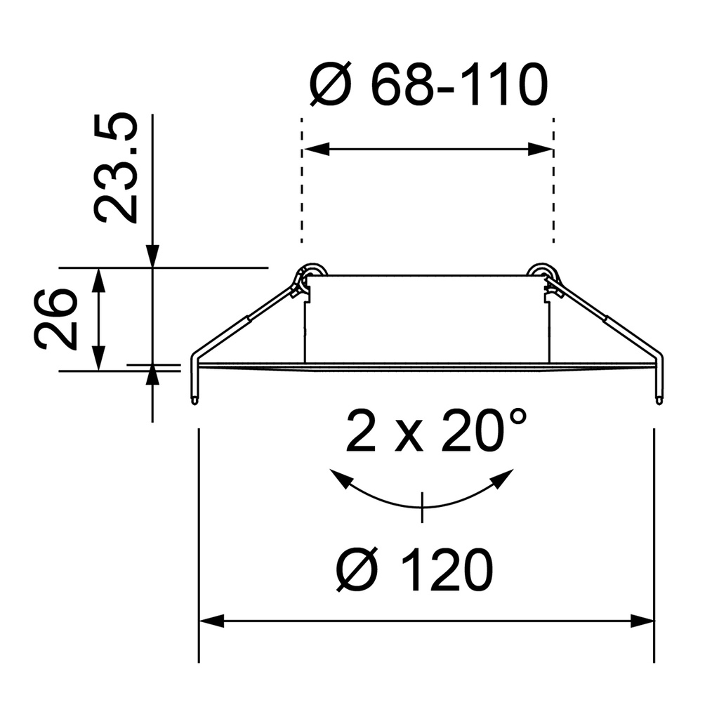Swing 110 Anneau d'encastrement