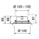 TECO LED IP44 Ø 125-135MM