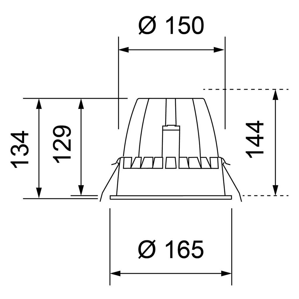 ZENTA II LED IP44 Ø 150MM