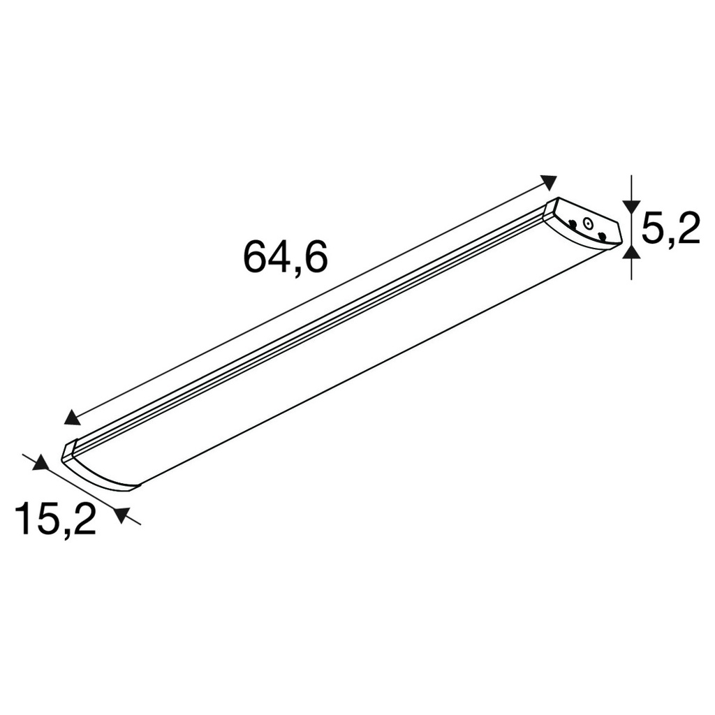 BATTEN FLAT DALI IP44
