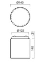 ALKOR IP44 Ø 184MM
