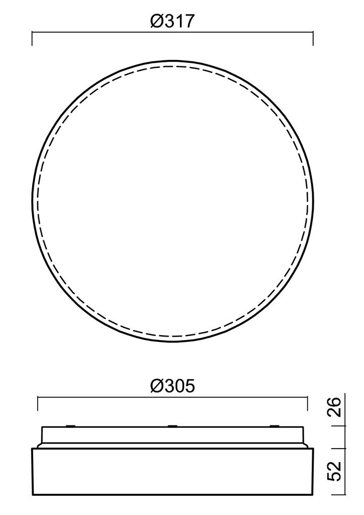 IRIDA Ø 317MM IP65