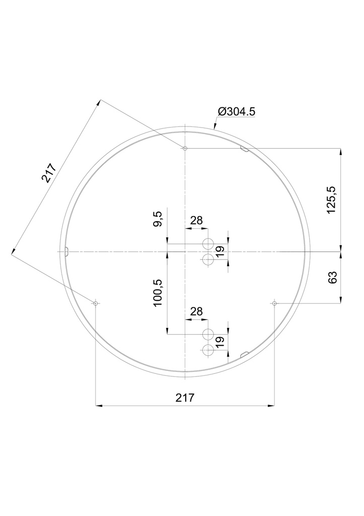 IRIDA Ø 317MM IP65