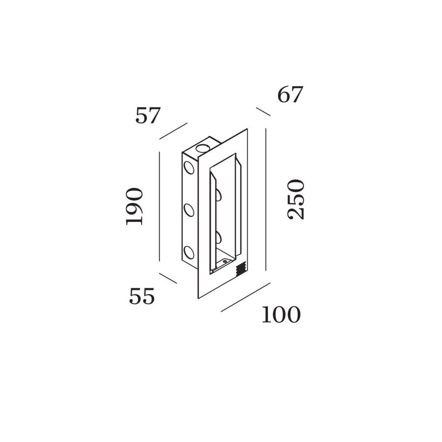 BOITIER D'ENCASTREMENT POUR ORIS 0.7 / RETO 2.0 AVEC KIT DE PLÂTRE