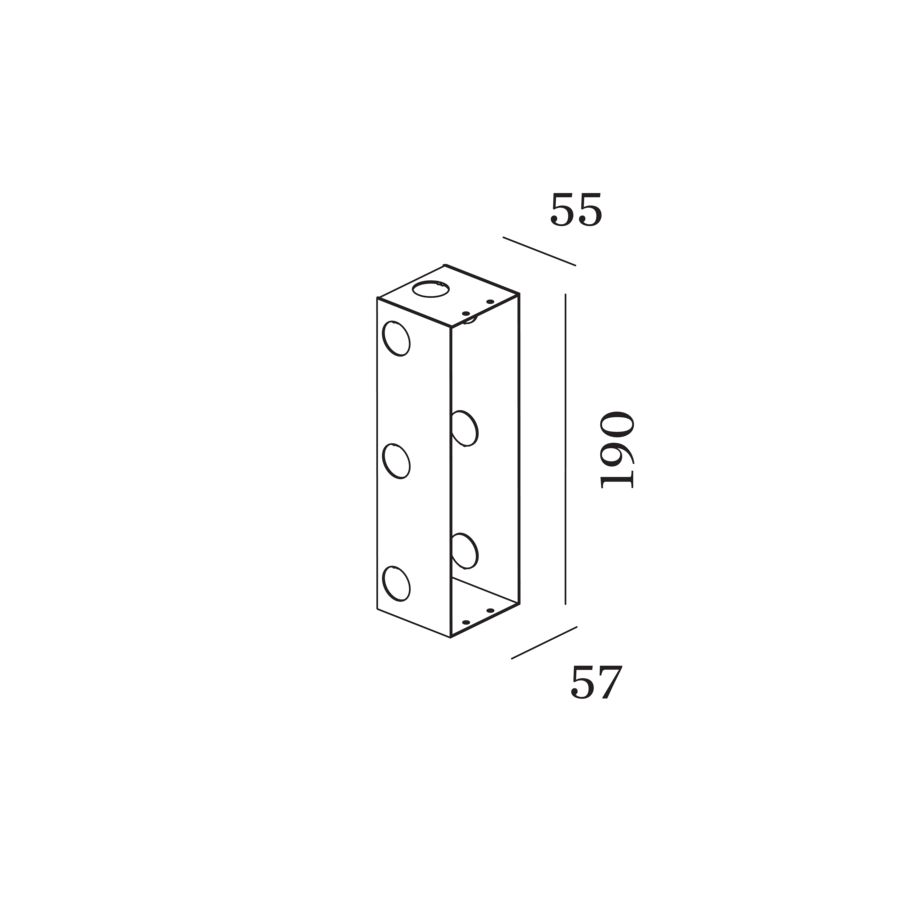 [W90012044] BOITIER D'ENCASTREMENT BETON POUR ORIS 0.7 / RETO 2.0