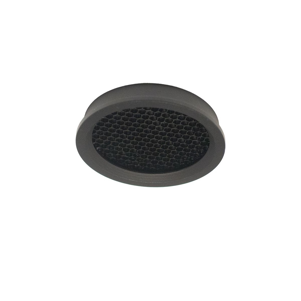 Grille en nid d'abeilles avec anneau frontal noir 