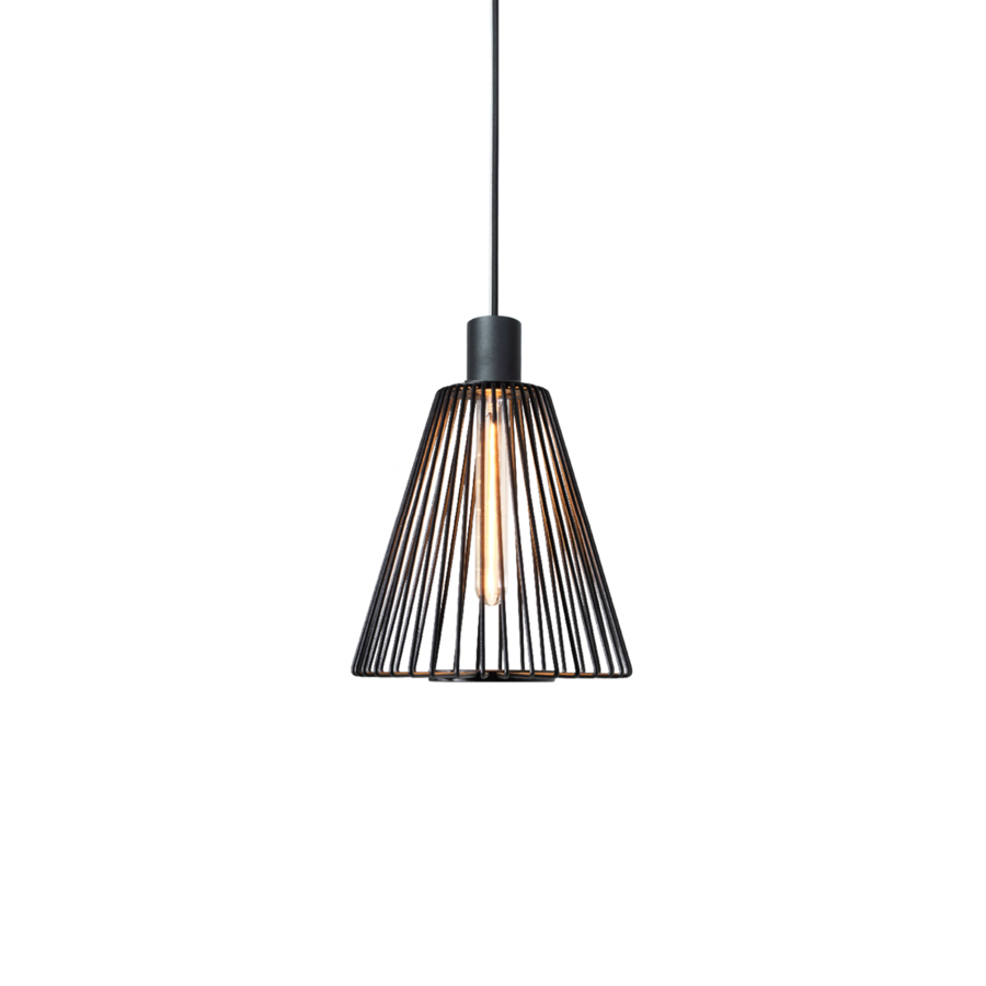 [W2451E0B0] WIRO CONE 1.0 (Schwarzer Stahl, 2.6 m Pendelkabel)