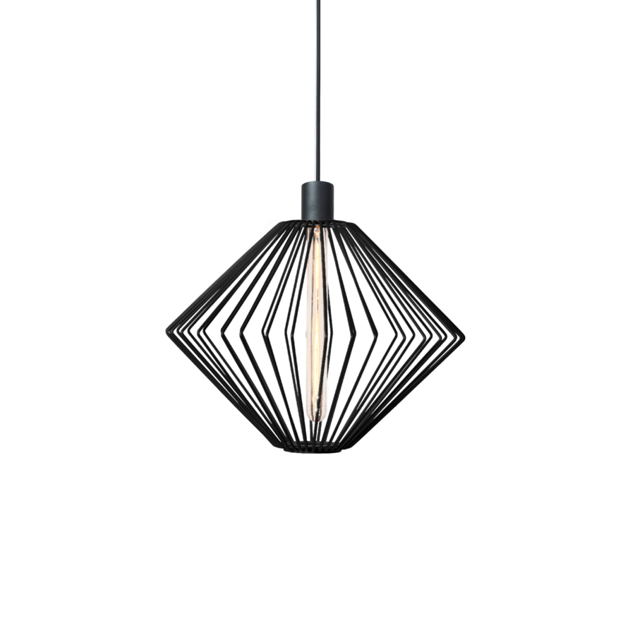 [W2441E0B0] WIRO DIAMOND 1.1 (Schwarzer Stahl, 2.6 m Pendelkabel)