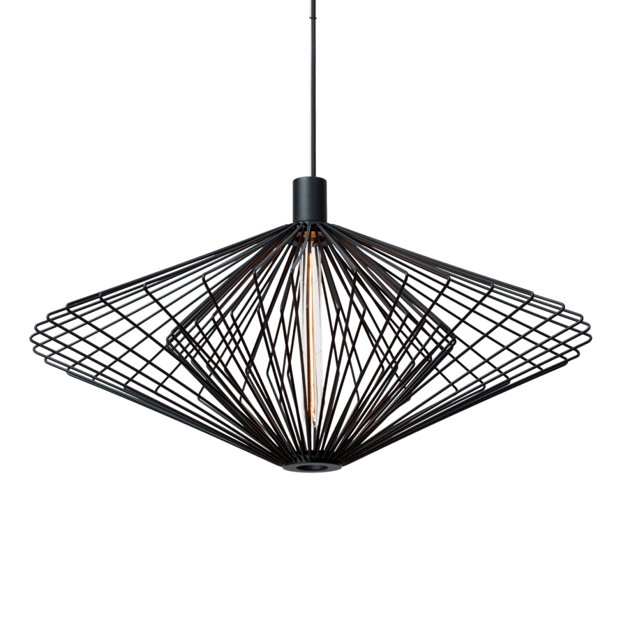 [W2292E0B0] WIRO DIAMOND 2.0 (Schwarzer Stahl, 2.6 m Pendelkabel)