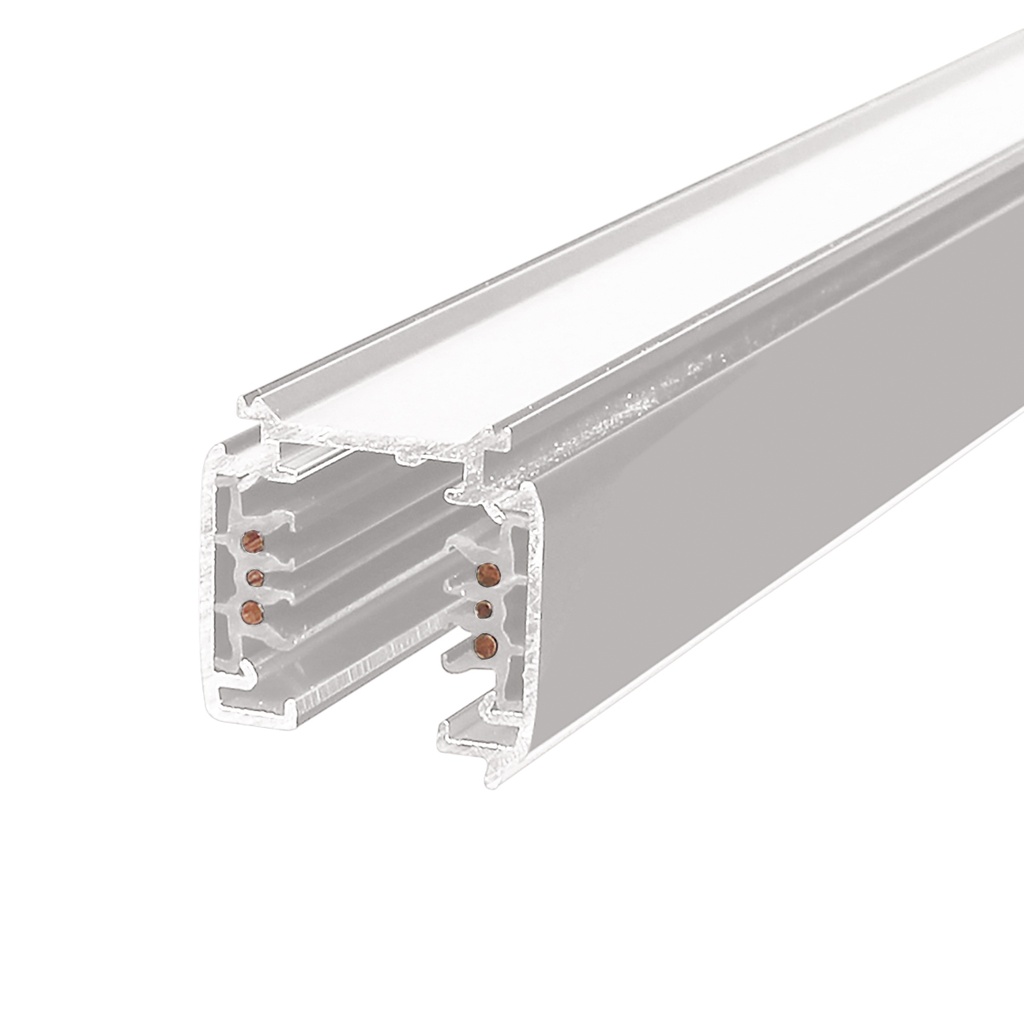 [141-003-200] RAIL TRIPHASE APPARENT 2000MM (Blanc)