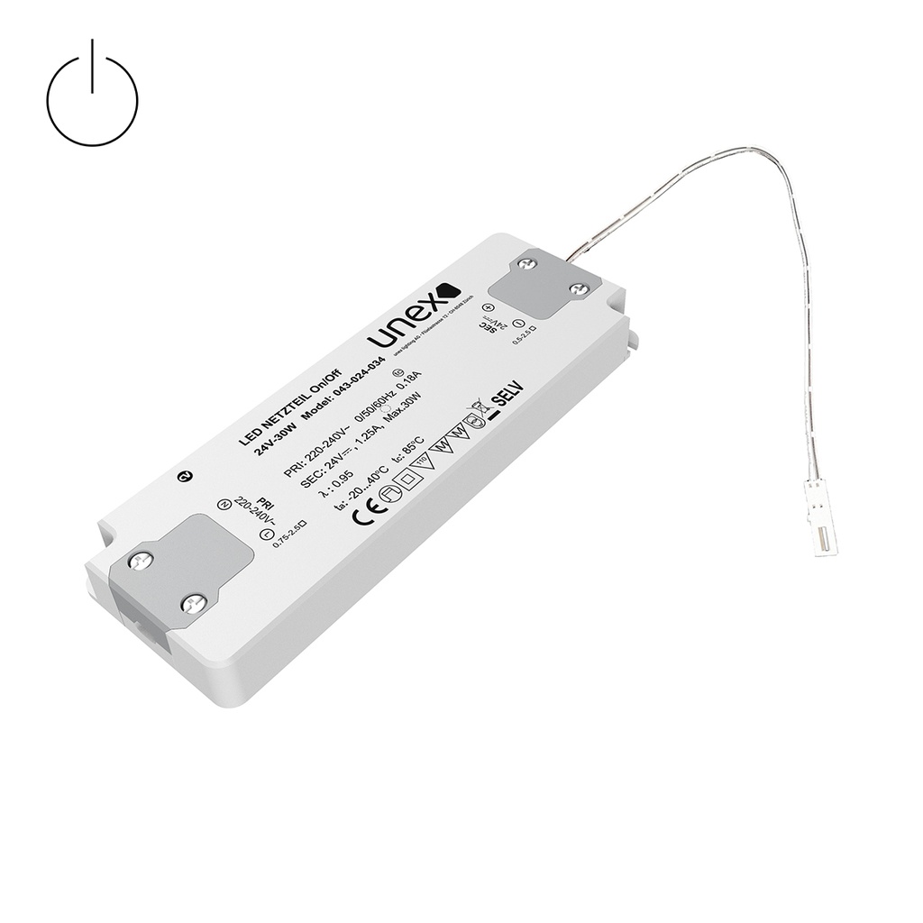 CONVERTISSEUR UX 30W 24V ON/OFF