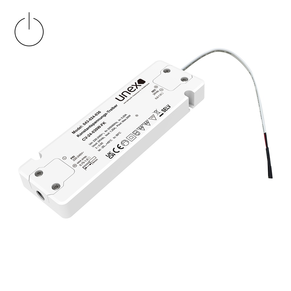 CONVERTISSEUR UX 30W 24V ON/OFF