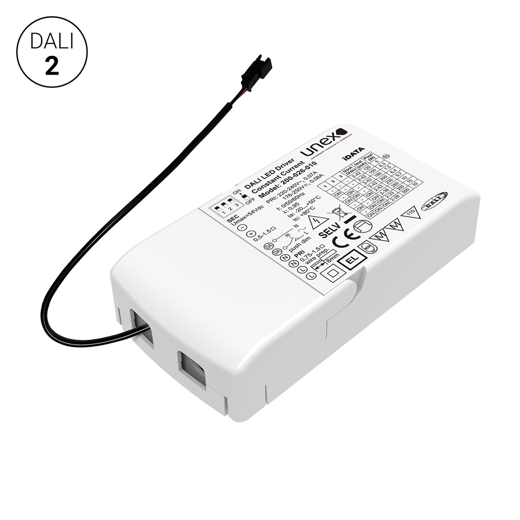 CONVERTISSEUR MULTI COURANT UX 10W 120-350mA DALI IP20