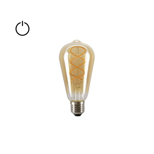 LED FILAMENT CURLY E27 ST64 4W
