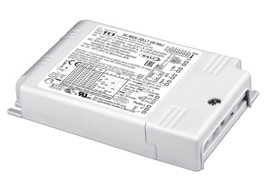 CONVERTISSEUR TCI MAXI JOLLY DALI 60W 350-1050mA IP20