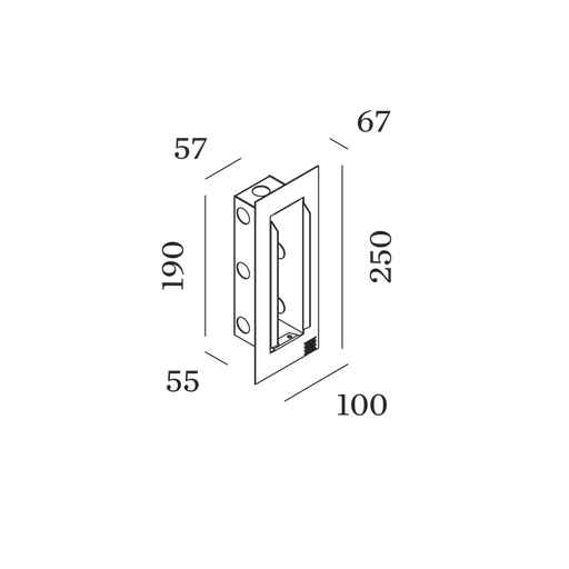 [W90012039] BOITIER D'ENCASTREMENT POUR ORIS 0.7 / RETO 2.0 AVEC KIT DE PLÂTRE
