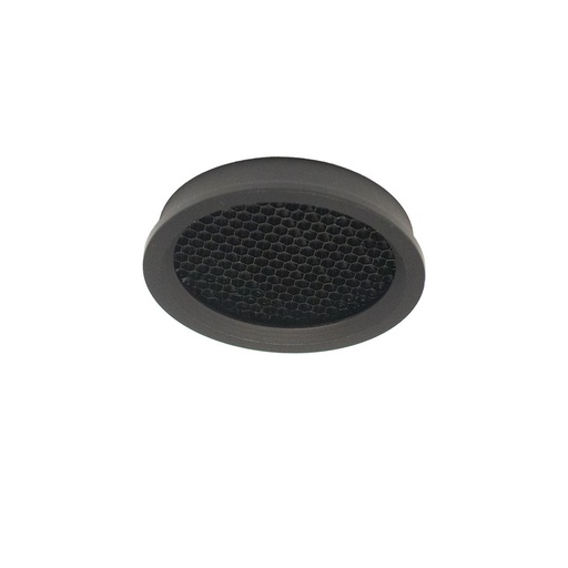 [130-890-93] Grille en nid d'abeilles avec anneau frontal noir 