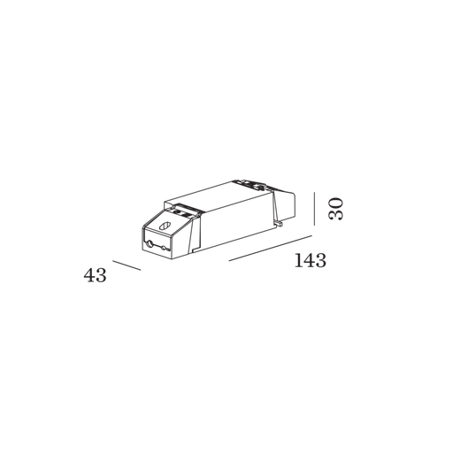 [W90244701] DRIVER 500mA 24W 6-49V DALI-2 / PUSH DIM