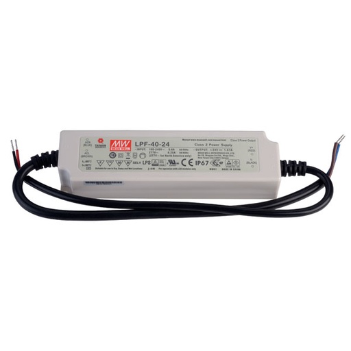 [LPF-40-24] DRIVER 24V MEAN WELL IP67 40W