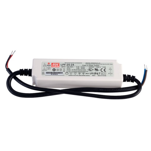 [LPF-25-24] DRIVER 24V MEAN WELL IP67 25W